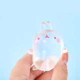 Molang Clear Mochi Squishy Figure Fidget Toy
