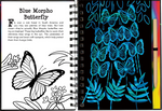 Scratch and Sketch Butterflies-book