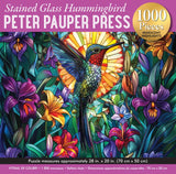 Stained Glass Hummingbird 1000PC Puzzle