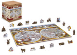 WoodenCity: Nova Terrarum Antique Map Puzzle