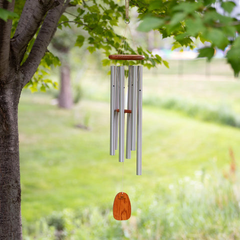 Amazing Grace Large Silver Wind Chime