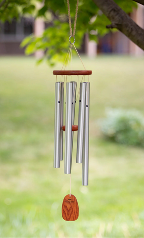 Amazing Grace Medium Silver Wind Chime