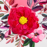 Happy Valentine's Day Heart & Floral Applique Garden Flag