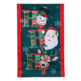 Ho Ho Ho Christmas Icons Applique House Flag