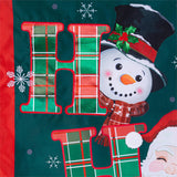 Ho Ho Ho Christmas Icons Applique House Flag