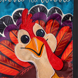 Gobble Til' You Wobble Applique Garden Flag