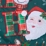 Ho Ho Ho Christmas Icons Applique Garden Flag