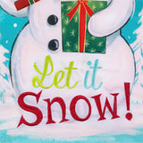 Heartfelt Cheer Snowman Applique Garden Flag