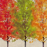 Hello Fall Autumn Trees Burlap Garden Flag