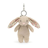 Jellycat Blossom Beige Bunny Plush Bag Charm