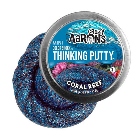 CRAZY AARON'S CORAL REEF MINI TIN THINKING PUTTY