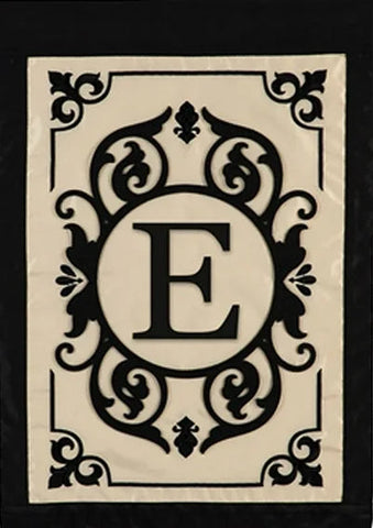 Monogram Cambridge "E" Garden Flag