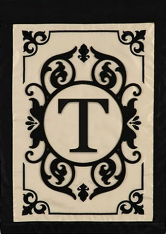 Monogram Cambridge "T" Garden Flag