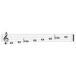 Baritone Silver Gregorian Chime Scale
