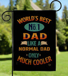 Cooler Dad Garden Flag
