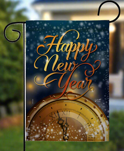 Countdown New Year Garden Flag