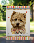 Cairn Terrier Happiness Garden Flag