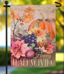Happy Thanksgiving Suede Garden Flag