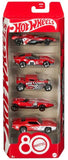 Mattel 80th Anniversary Hot Wheels 5PK