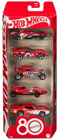 Mattel 80th Anniversary Hot Wheels 5PK