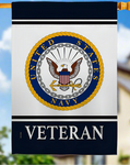 Navy Veteran House Flag