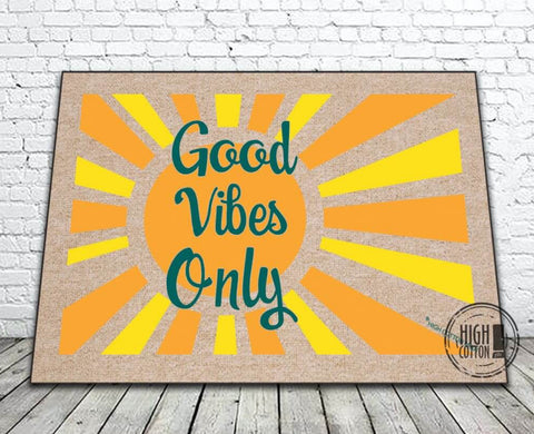 GOOD VIBES ONLY DOOR MAT