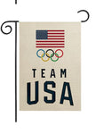 Team USA Olympics Burlap Garden Flag