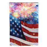 American Fireworks Lustre House Flag