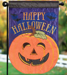Happy Halloween Jack O' Lantern Garden Flag