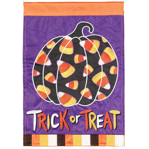 Trick or Treat Candy Corn House Flag