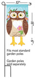 Crazy Leg Owl Garden Flag
