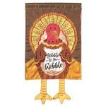 Crazy Leg Turkey Garden Flag