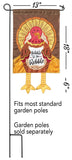 Crazy Leg Turkey Garden Flag