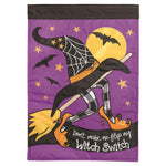 Witch Switch Polyest Garden Flag