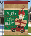 Merry Christmas Car Garden Flag