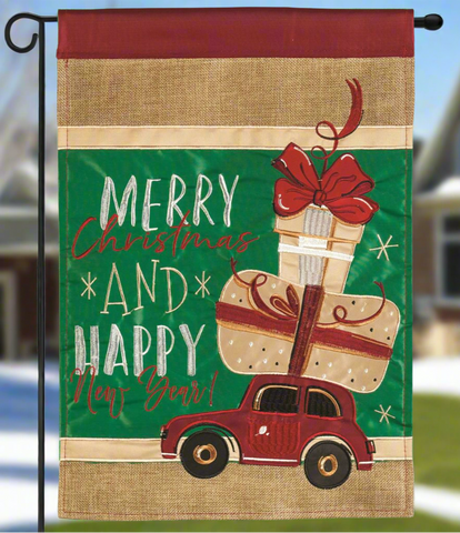 Merry Christmas Car Garden Flag