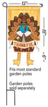 Crazy Leg Thankful Turkey Garden Flag