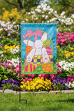 Easter Bunny Reversible Applique Garden Flag