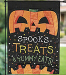 Spooky Treats Yummy Applique Garden Flag