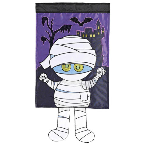 Crazy Leg Mummy Garden Flag