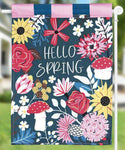 Hello Spring Garden Flag