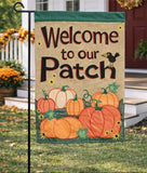 Welcome to Our Patch Garden Flag