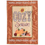 Cozy Season Applique Garden Flag