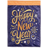 Happy New Year Applique Garden Flag