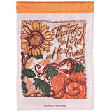 Give Thanks to the Lord Applique Garden Flag