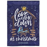 Nativity Love Applique Garden Flag