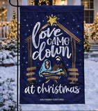 Nativity Love Applique Garden Flag