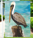Pelican on Post Garden Flag