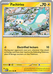 Pokémon Mega Evolution Booster - 10 card pack featuring Pachirisu with Electrified Incisors attack details.