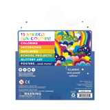 RAINBOW SPARKLE GLITTER MARKERS